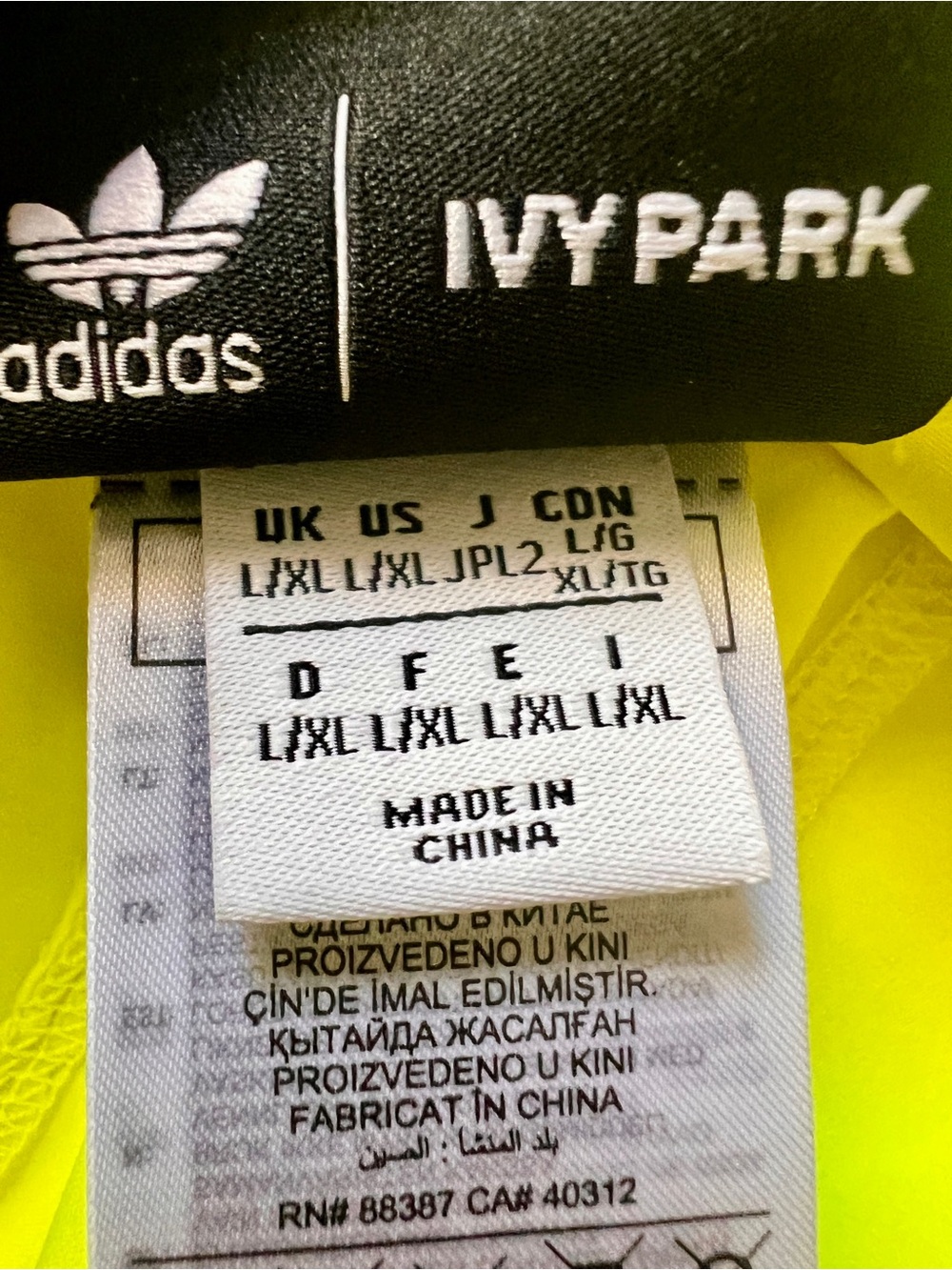 IVY PARK x Adidas Neon Yellow Wide Brim Hat - Picture 7 of 10